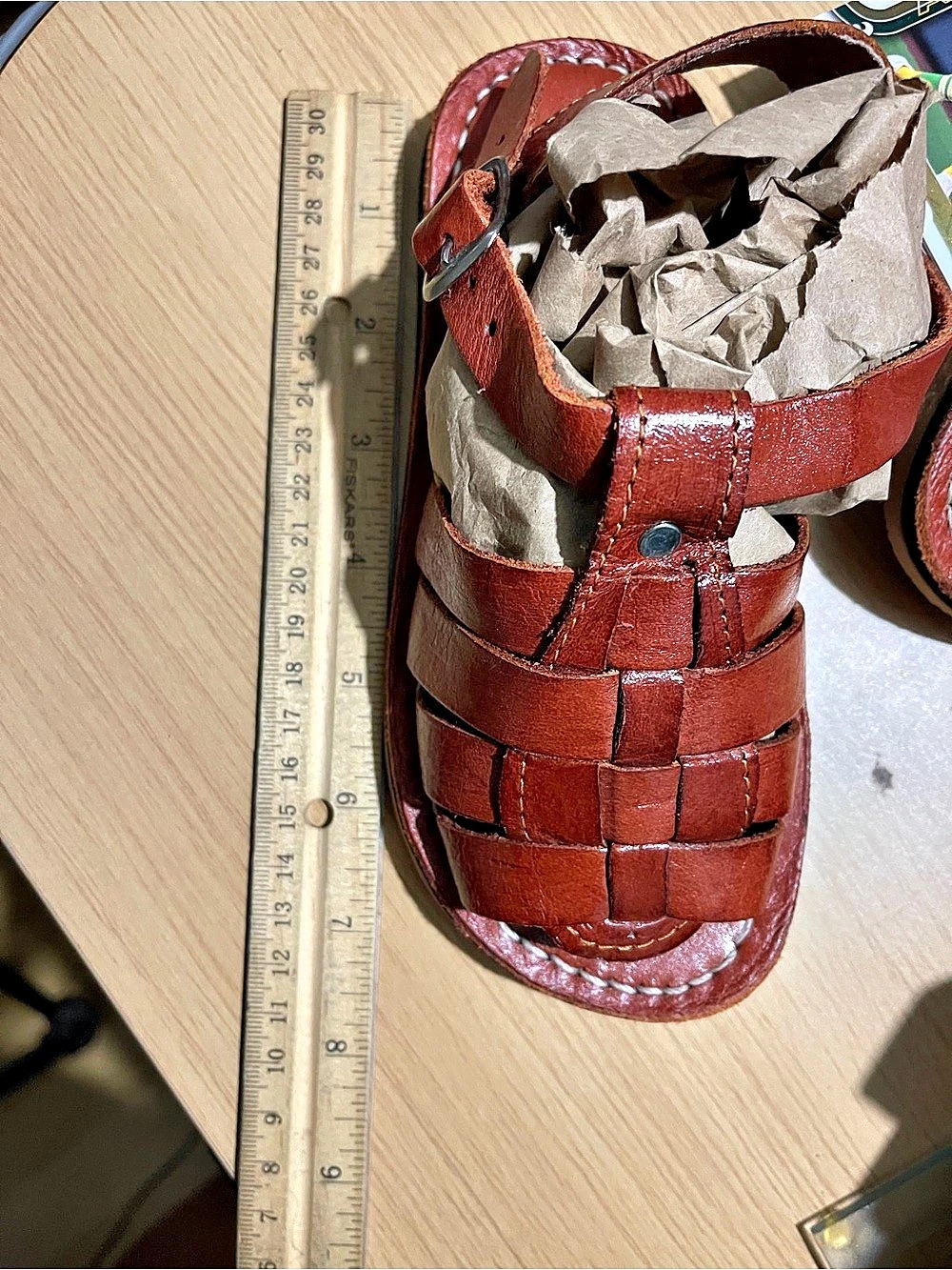 Brown Woven-Style Sandals US 6